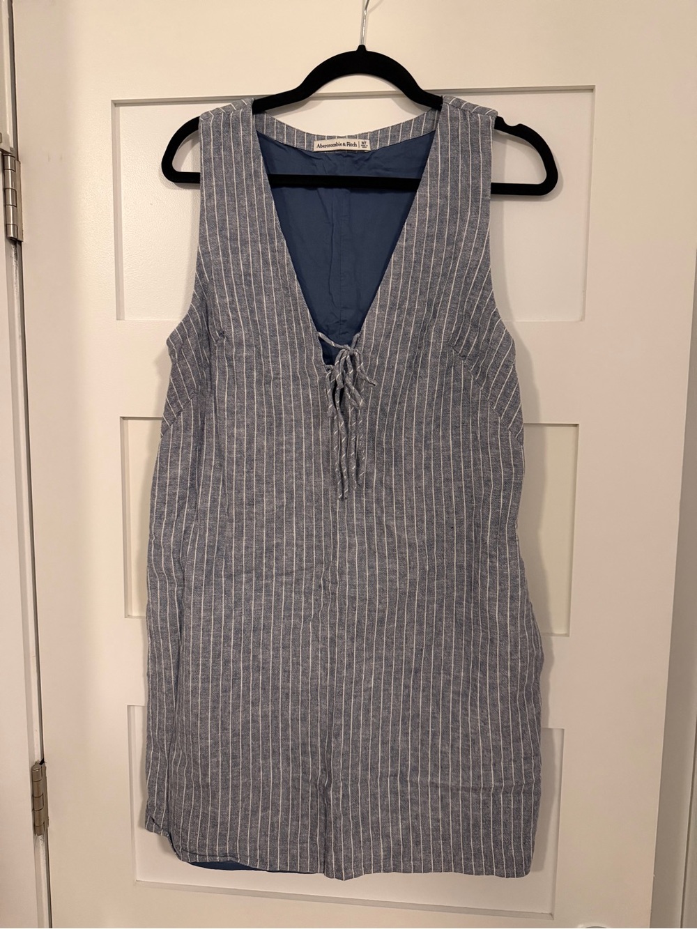 Abercrombie & Fitch Blue and White Striped Mini Dress